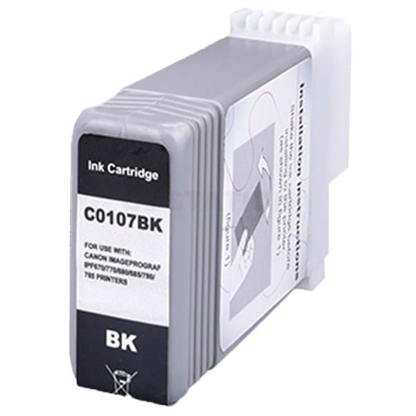 Compatible Canon PFI-107BK PFI107BK Black Ink Cartridge