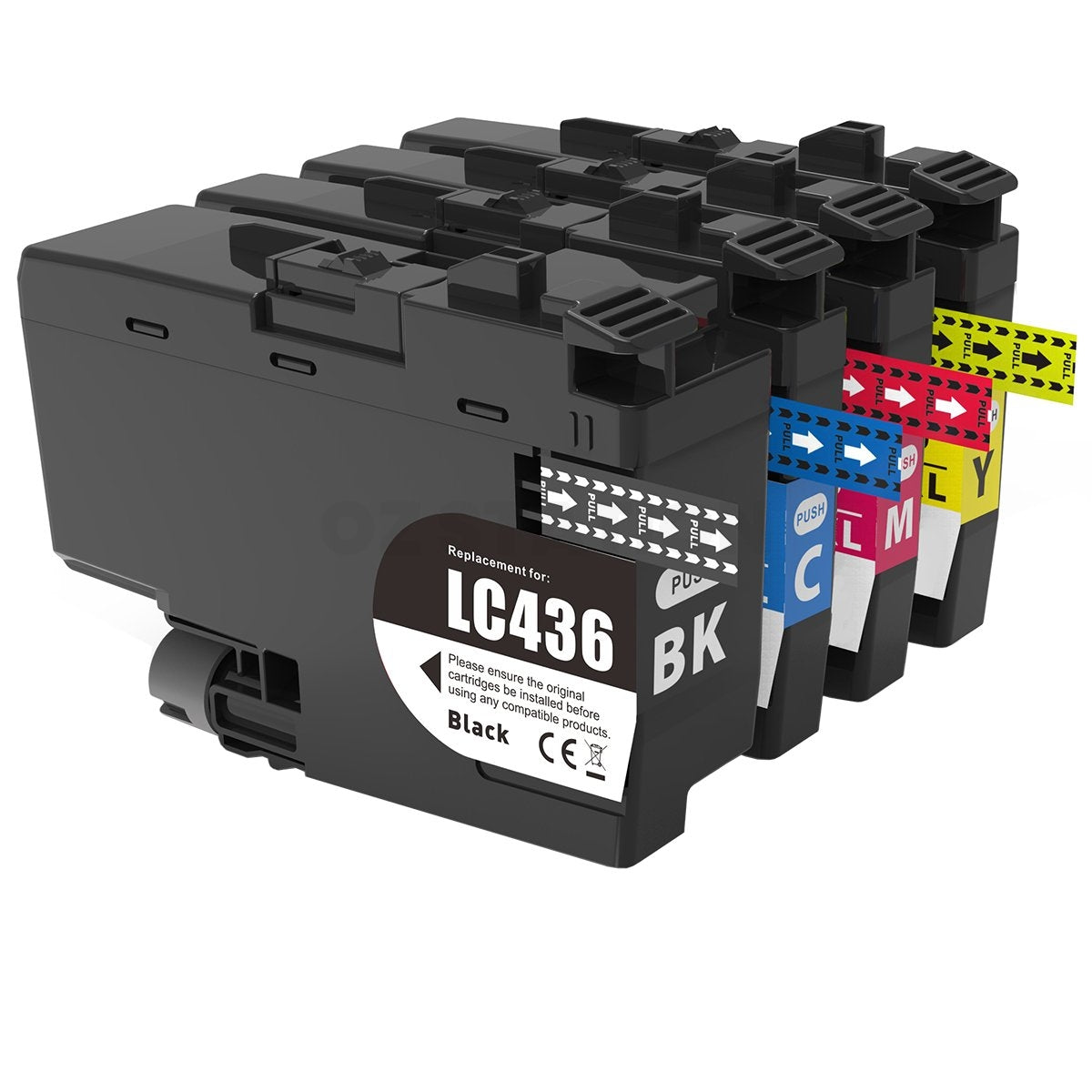 10 Pack Brother LC-436 LC436 Compatible Ink Cartridges Combo [4BK, 2C, 2M, 2Y]