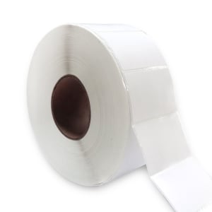1 Roll 40mm X 28mm Perforated Direct Thermal Labels White - 2000 Labels per Roll