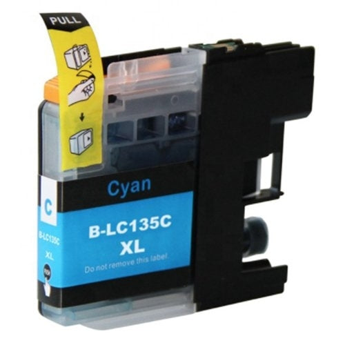 Compatible Brother LC-135XLC LC135XLC Cyan Ink Cartridge - 1,200 Pages