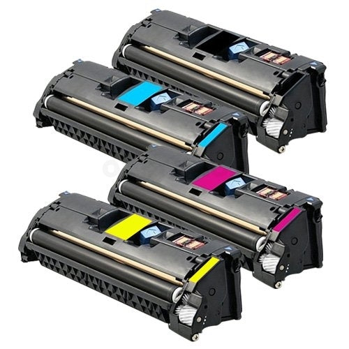 4-Pack Compatible Laser Toner Cartridge Combo for Canon LBP 5200 MFC 8180 (CART-301) [1BK,1C,1M,1Y]