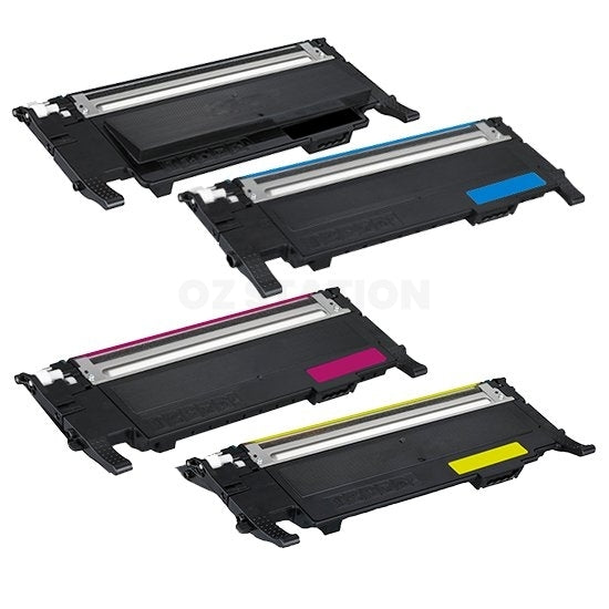 4-Pack Compatible Samsung CLP-320N, CLP320N, CLP-325, CLX-3180, CLX-3185 Toner Set(CLT-P407C) [1BK,1C,1M,1Y]