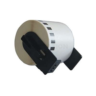 10 x Brother DK-22212 DK22212 Compatible Black Text on White Continuous Film Label Roll 62mm x 15.24m