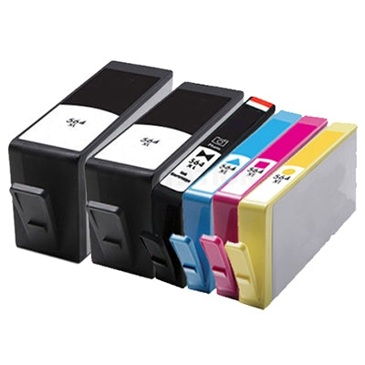 6 Pack HP 564XL Compatible Inkjet Cartridges CN684WA+CB322WA-CB325WA CN684WA+CB322WACB325WA [2BK,1PBK,1C,1M,1Y]