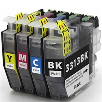 2 Sets of 4 Pack Brother LC-3313 LC3313 Compatible Ink Cartridges Combo (High Yield of Brother LC-3311) [2BK, 2C, 2M, 2Y]