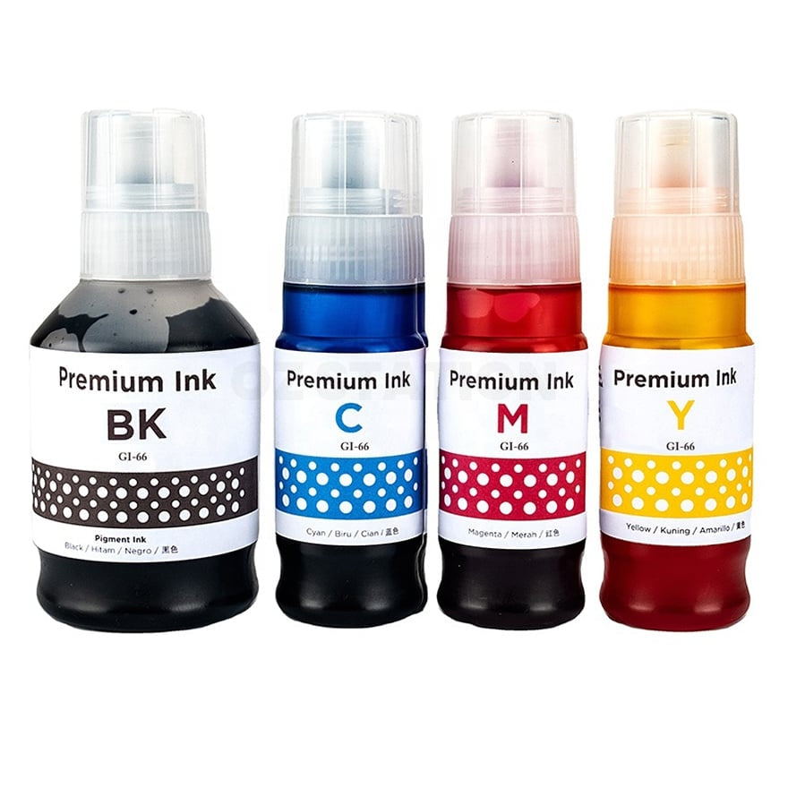20-Pack Compatible Canon GI-66 GI66 Ink Bottle Combo [5BK,5C,5M,5Y]