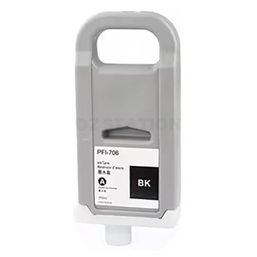 Compatible Canon PFI-706BK PFI706BK Black Ink Cartridge - 700ML