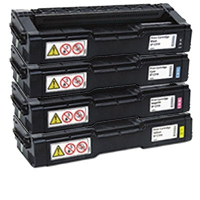 4 Pack Ricoh SP242 (406483-406486) Compatible Toner Combo [BK+C+M+Y]
