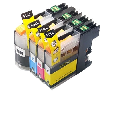4 Pack Compatible Brother LC-133 LC133 Ink Cartridges [1BK,1C,1M,1Y]