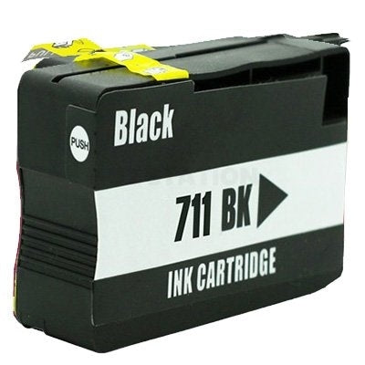 3 x HP 711 Compatible Black Inkjet Cartridge CZ133A / 3WX01A 80ml