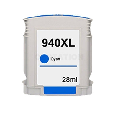 HP 940XL Compatible Cyan High Yield Inkjet Cartridge C4907AA - 1,400 Pages