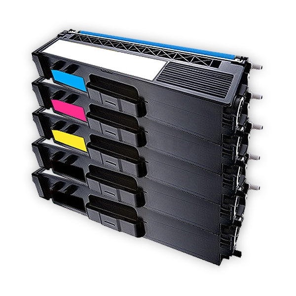 5-Pack Compatible Brother TN-346 TN346 High Yield Toner Combo [2BK,1C,1M,1Y]