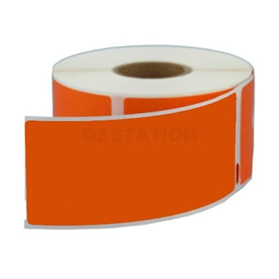 3 x Dymo SD99012 Compatible Orange Label Roll 36mm x 89mm - 260 labels per roll