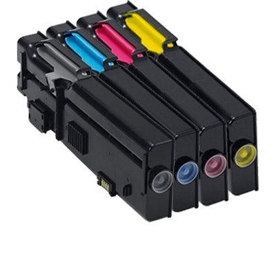 4 pack Dell C2660dn / C2665dnf Compatible Toner Combo [1BK,1C,1M,1Y]