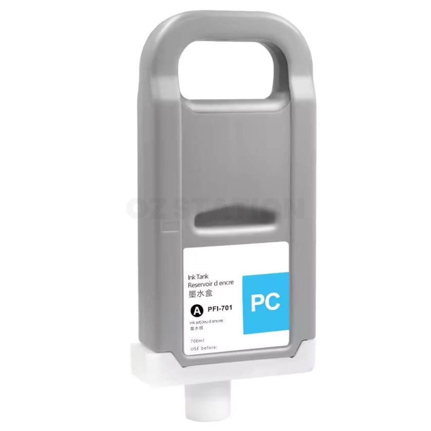 Compatible Canon PFI-701PC PFI701PC Photo Cyan Ink Cartridge - 700ML