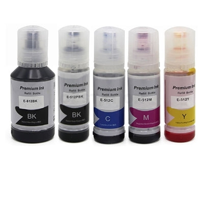 10-Pack Epson T512 Compatible Ink Bottle Combo [2BK,2PBK,2C,2M,2Y]