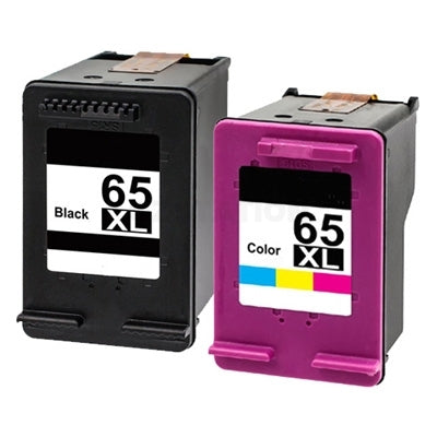 2 Pack HP 65XL Compatible High Yield Ink Combo N9K04AA + N9K03AA [1BK,1CL]