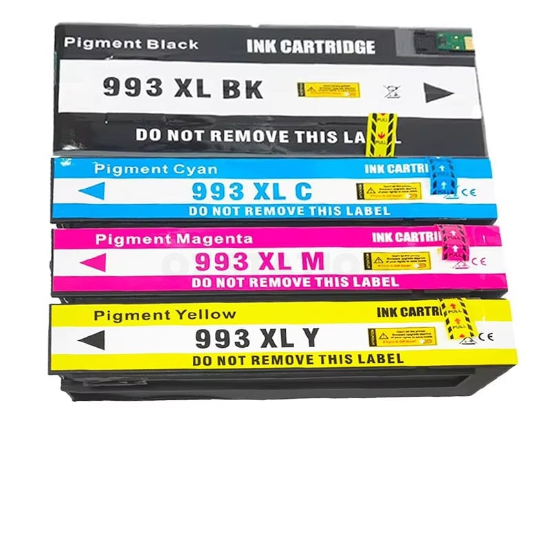4 Pack HP 993X Compatible High Yield Ink Cartridges Combo M0K04AA, M0J92AA, M0J96AA, M0K00AA [1BK,1C,1M,1Y]