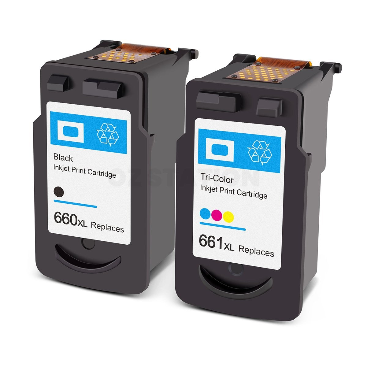 2-Pack Canon PG-660XL PG660XL CL-661XL Compatible High Yield Ink Cartridges Combo [1Black + 1Colour]