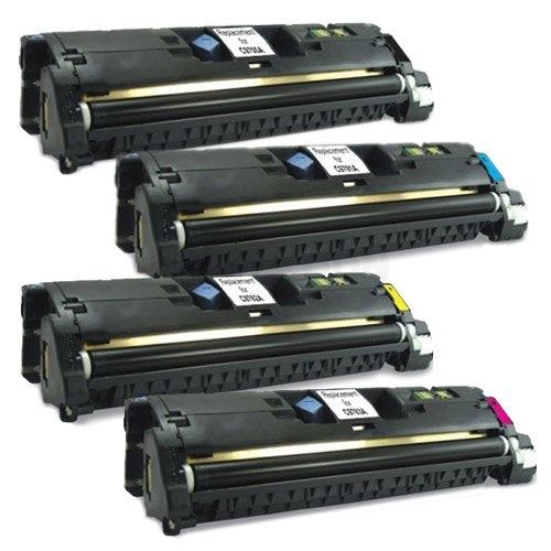 4 Pack HP C9700A-C9703A C9700AC9703A (121A) Compatible Toner Cartridges [1BK,1C,1M,1Y]