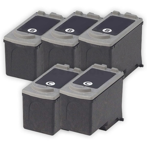 5 pack Canon PG-40 PG40 CL-41 Compatible Combo Pack [3BK,2C]
