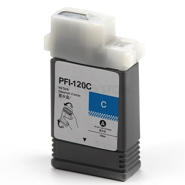 Compatible Canon PFI-120C PFI120C Cyan Ink Cartridge - 130ML