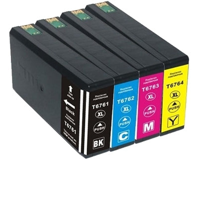 4 Pack Epson 676XL Compatible Ink Cartridge [C13T676192-C13T676492] [C13T676192C13T676492] [1BK,1C,1M,1Y]