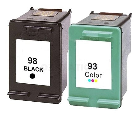 2 Pack HP 98 + 93 Compatible Inkjet Cartridges C9364WA  + C9361WA [1BK,1CL]