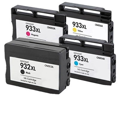 2 sets of 4 Pack HP 932XL + 933XL Compatible High Yield Inkjet Cartridges CN053AA - CN056AA [2BK,2C,2M,2Y]