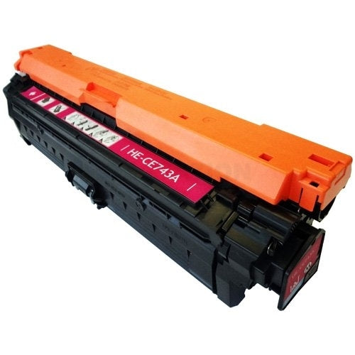 HP CE743A (307A) Compatible Magenta Toner Cartridge - 7,300 Pages