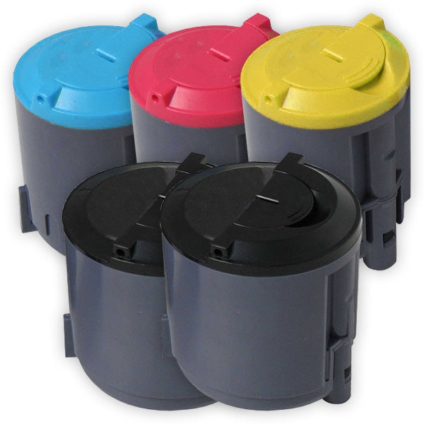 5 Pack Compatible for Samsung CLP-300 CLP300 4 Colour Combo Toner