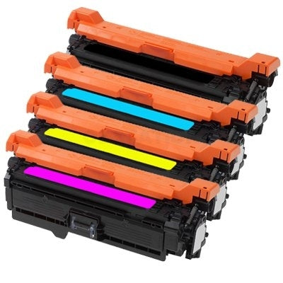 4 Pack HP CE400X-CE403A CE400XCE403A (507X/507A) Compatible Toner Cartridges [1BK,1C,1M,1Y]