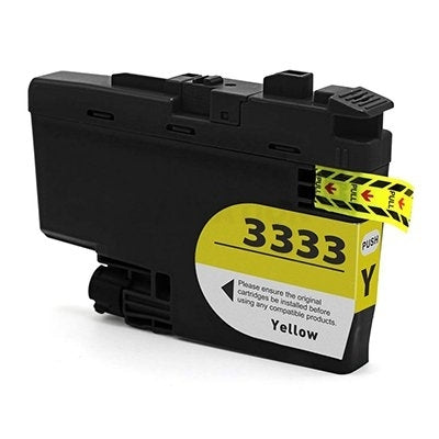 Brother LC-3333Y LC3333Y Compatible High Yield Yellow Ink Cartridge