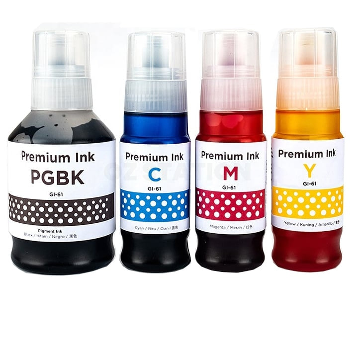 5-Pack Compatible Canon GI61 Ink Bottle [2BK,1C,1M,1Y]