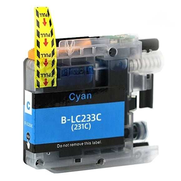 Brother LC-233C LC233C Cyan Compatible Ink Cartridge