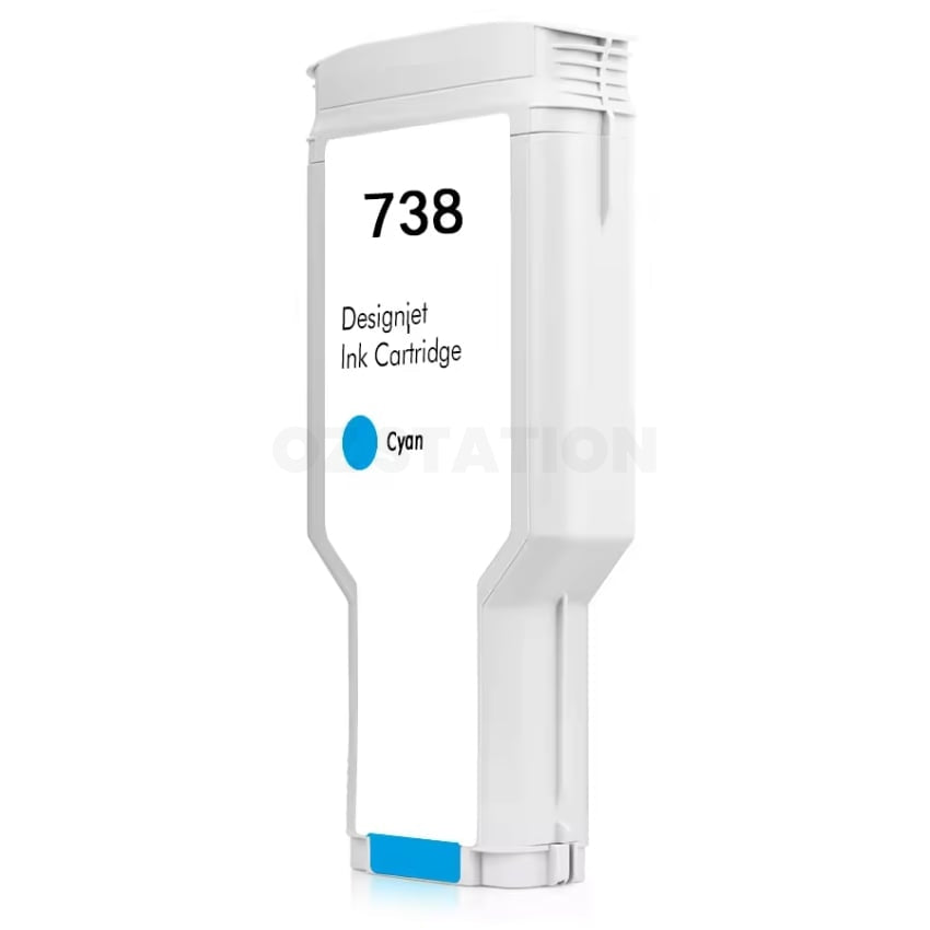 HP 738 Compatible Cyan 300ML DesignJet Ink Cartridge 676M6A
