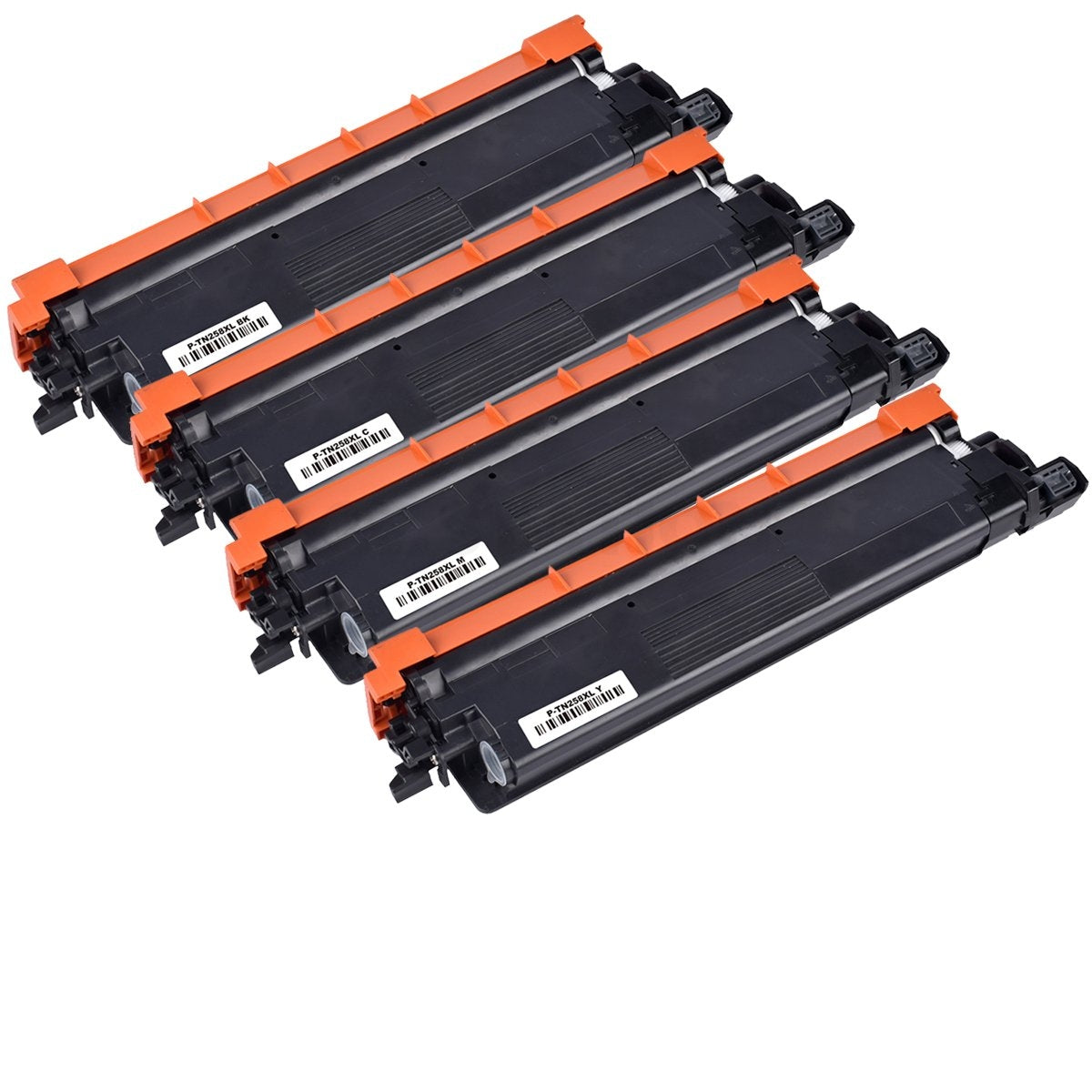 5 Pack Brother TN-258XL TN258XL Compatible High Yield Toner Cartridges Combo [2BK,1C,1M,1Y]
