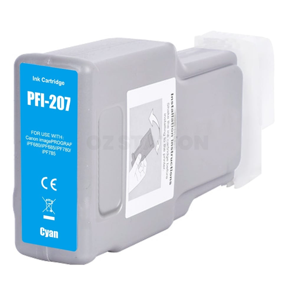 Compatible Canon PFI-207C PFI207C Cyan Ink Tank