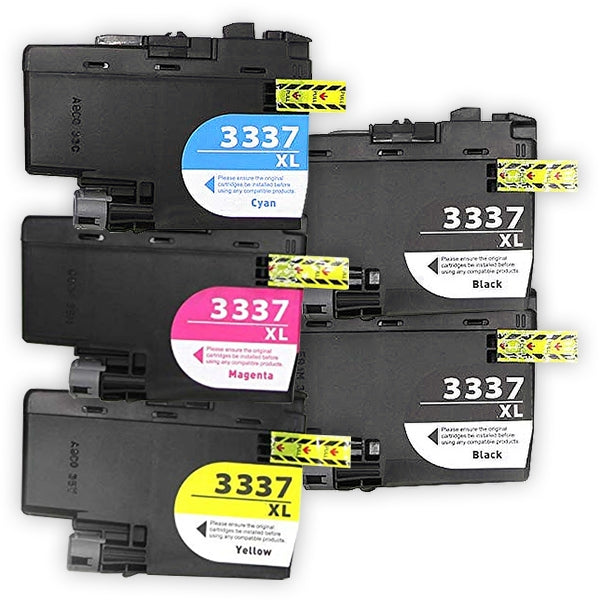 10 Pack Brother LC-3337 LC3337 Compatible High Yield Ink Cartridge Combo [4BK, 2C, 2M, 2Y]