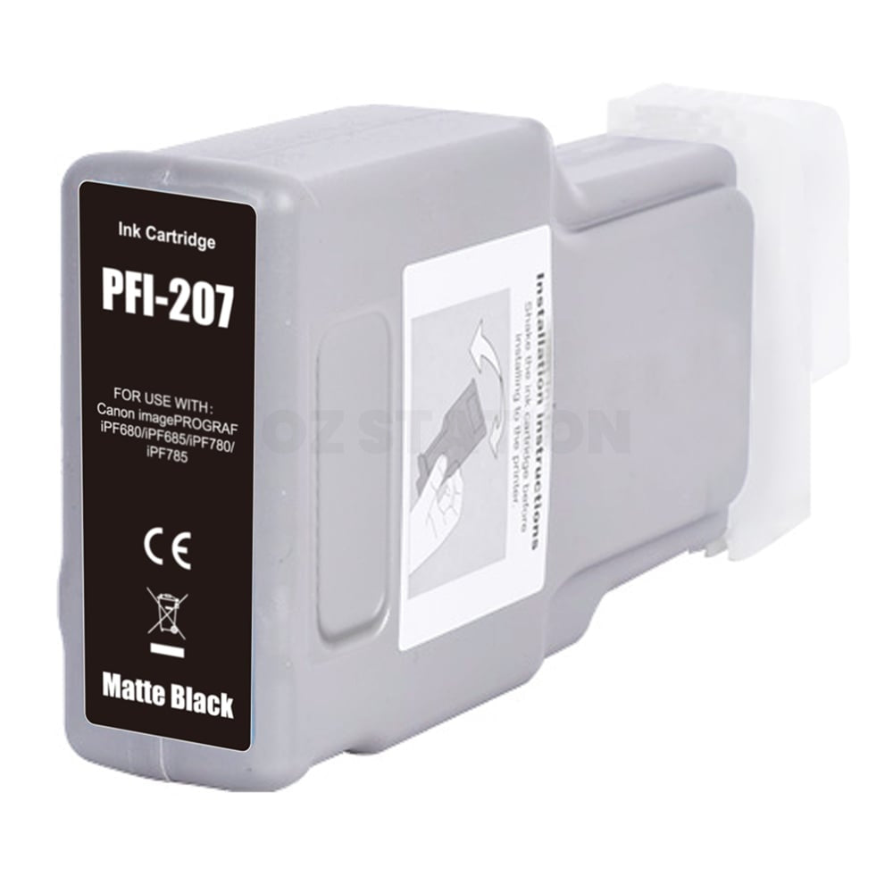 Compatible Canon PFI-207MBK PFI207MBK Matte Black Ink Tank