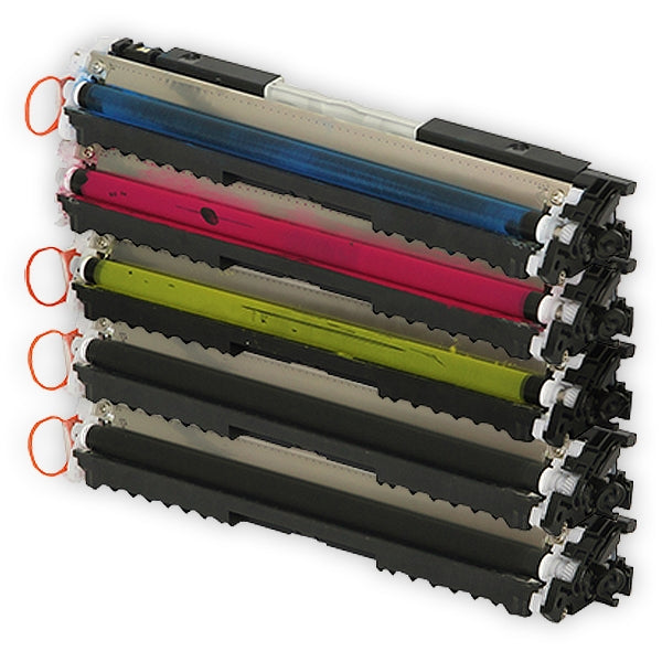 5 Pack HP CF350A-CF353A CF350ACF353A (130A) Compatible Toner Cartridges [2BK,1C,1M,1Y]