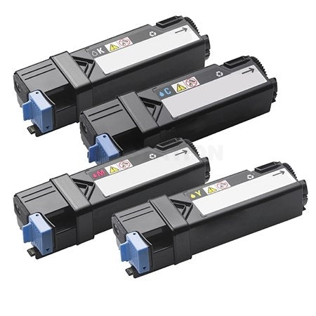 4-Pack Dell 2130cn 2135cn Compatible laser toner Cartridge - 2,500 pages each [1BK,1C,1M,1Y]