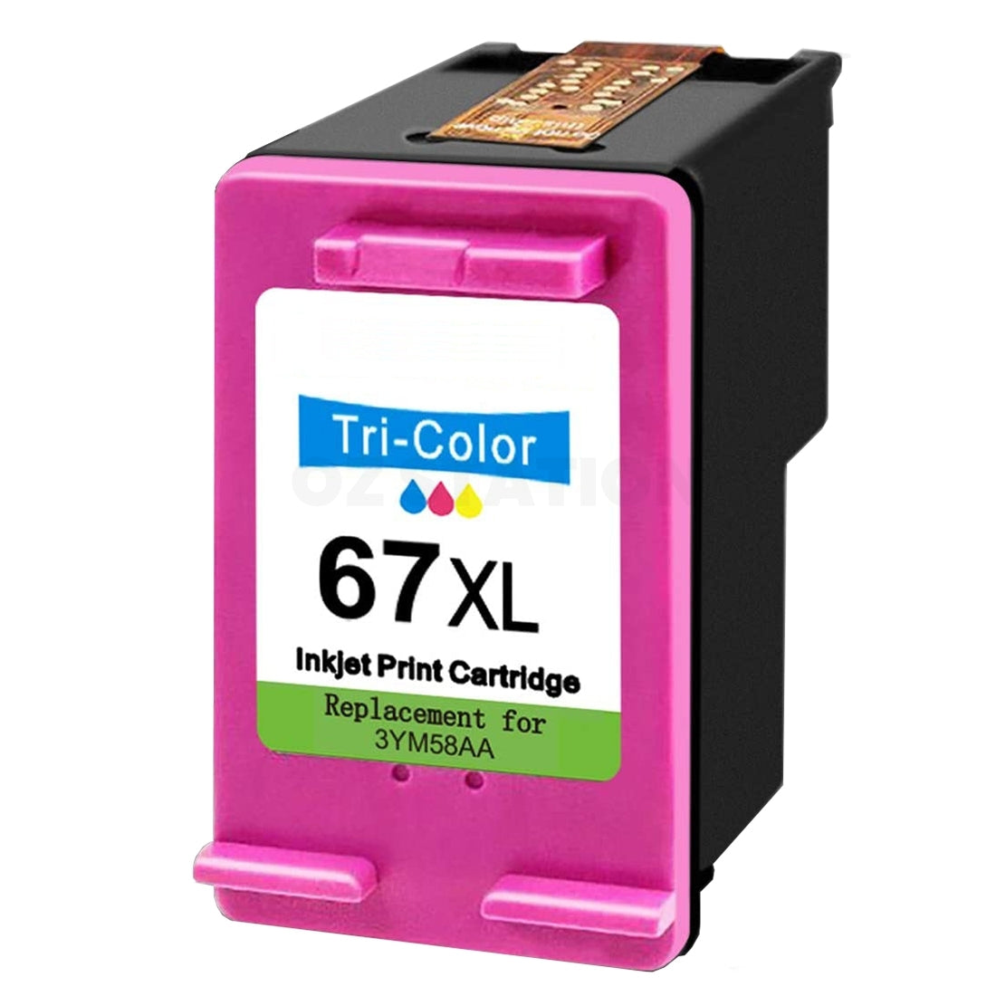 HP 67XL Compatible Tri-Colour TriColour High Yield Inkjet Cartridge 3YM58AA - 200 Pages