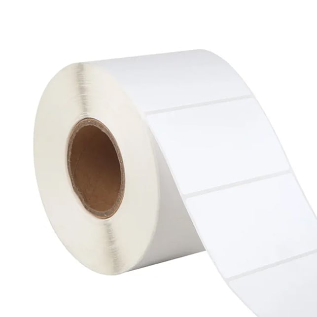 1 Roll 70mm X 50mm Perforated Direct Thermal Labels White - 1000 Labels per Roll